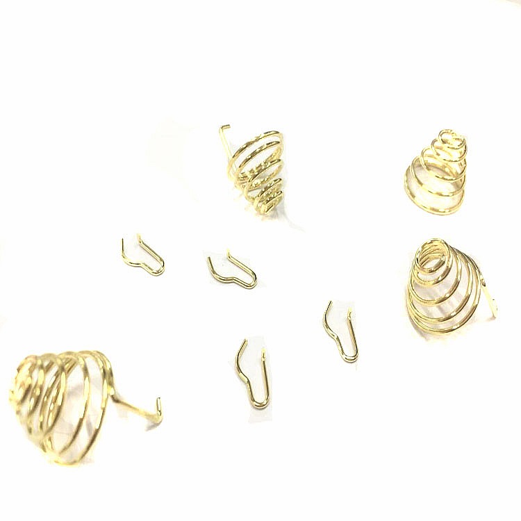 塔形镀金导电弹簧